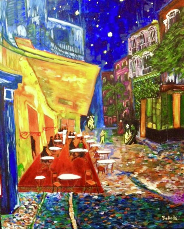 Mon Cafe de Nuit -  Painting by Belinda Low