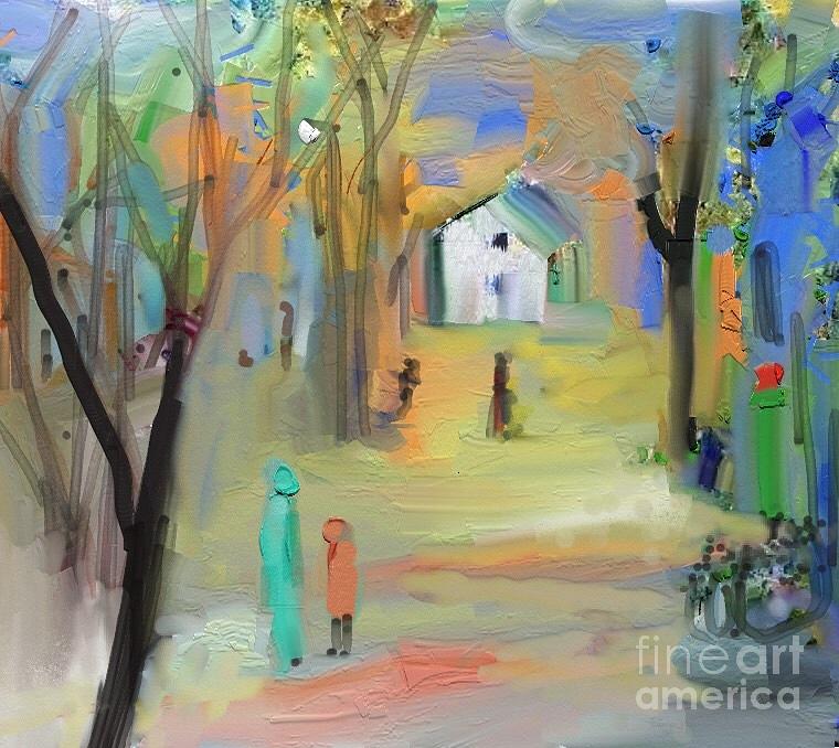 Impressionism Painting - Mon refuge by Aline Halle-Gilbert