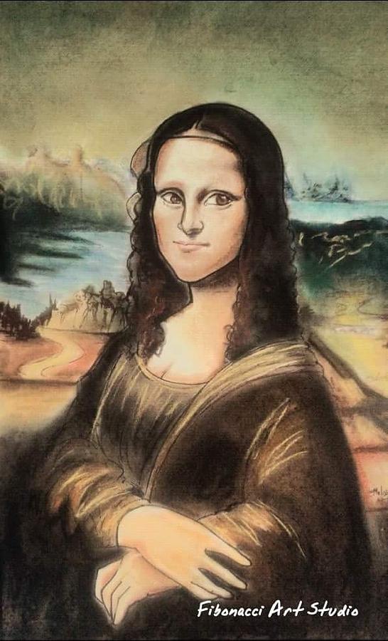 Mona Lisa's Cartoon Drawing by Melissa Fibonacci - Fine Art America