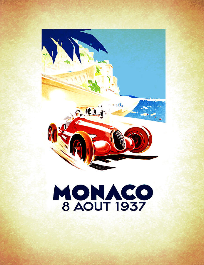 Car Photograph - Monaco 1937 by Mark Rogan