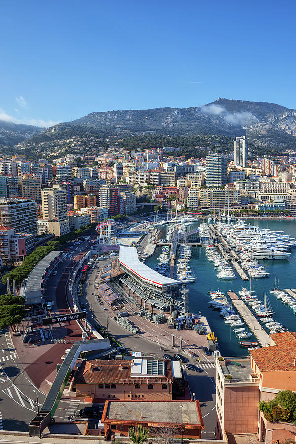 Monaco City Skyline And Port Photograph by Artur Bogacki