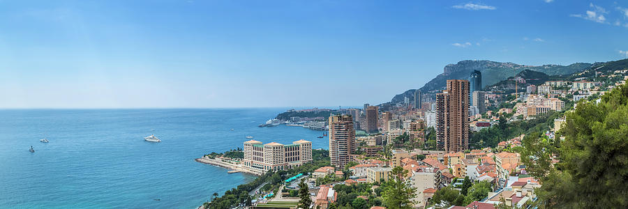 MONACO Cote d'Azur - Panorama Photograph by Melanie Viola - Fine Art ...