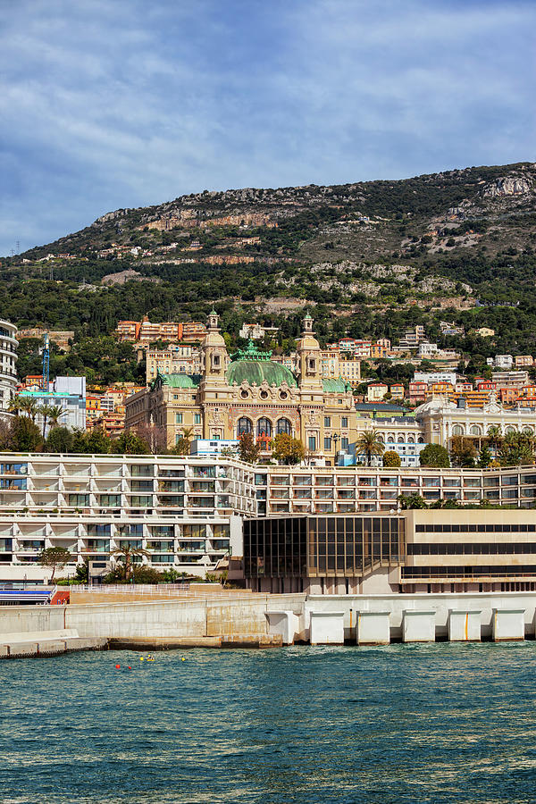Monaco Monte Carlo Casino From The Sea Photograph by Artur Bogacki