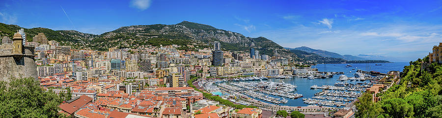 Monaco Skyline Panorama Photograph by Cityscape Photography - Pixels