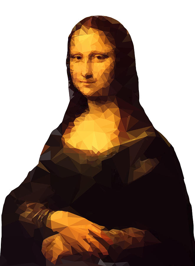 Monalisa With White Background. Digital Art by Sushil Deokar