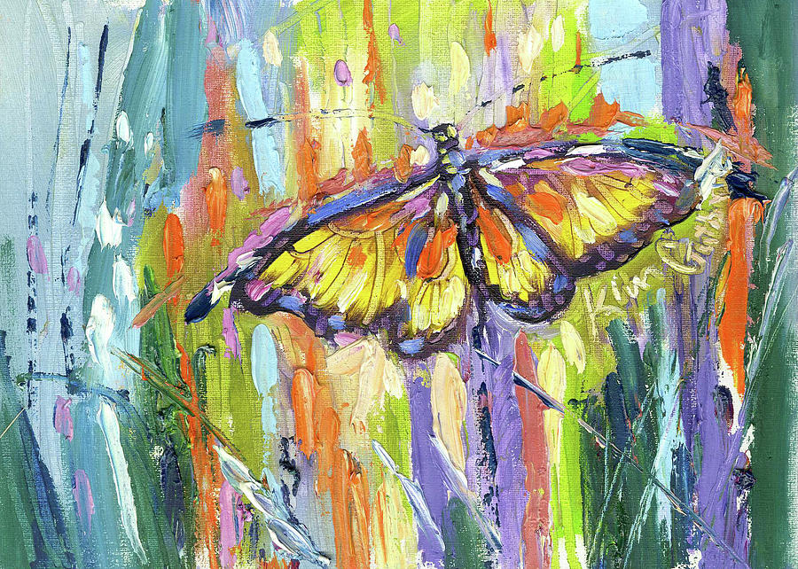 Monarch Butterfly Painting By Kim Guthrie Painting by Kim Guthrie