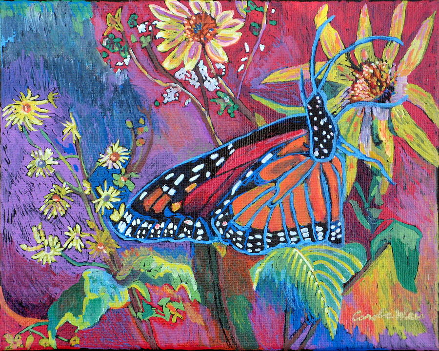 Monarch Painting by Carole Weis - Fine Art America