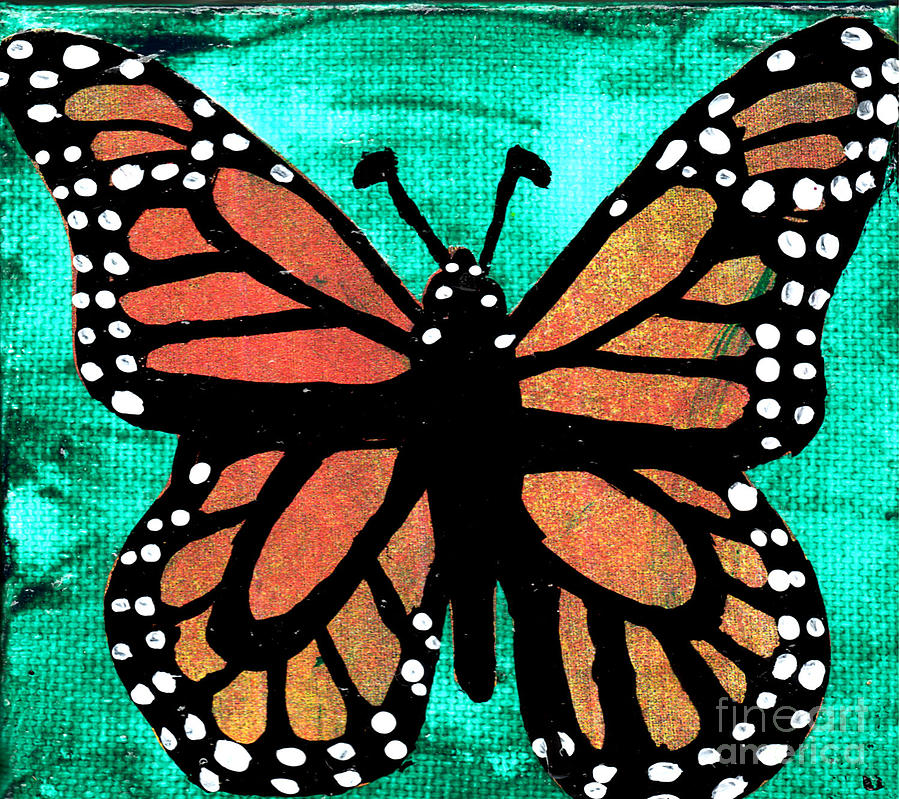 Monarch CutOut Painting by Genevieve Esson