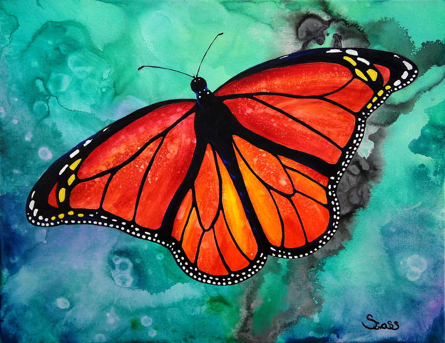Monarch Painting by Shiela Gosselin