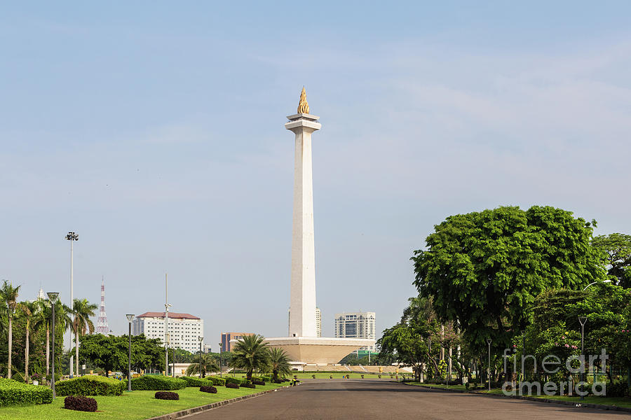 Monas in Jakarta, Indonesia capital city Photograph by Didier Marti