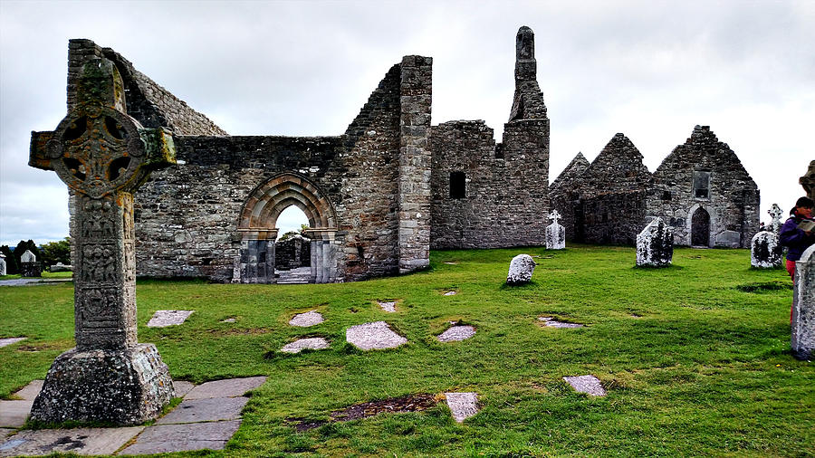 Monastery At Clonmacnoise Ruins Photograph