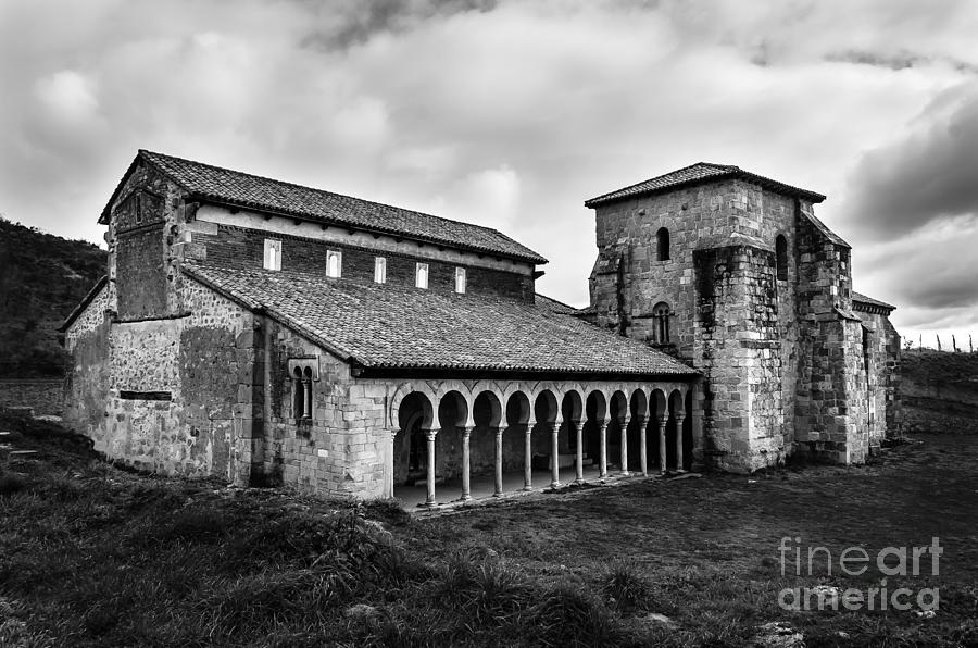 Monastery of San Miguel de Escalada BW Photograph by RicardMN Photography