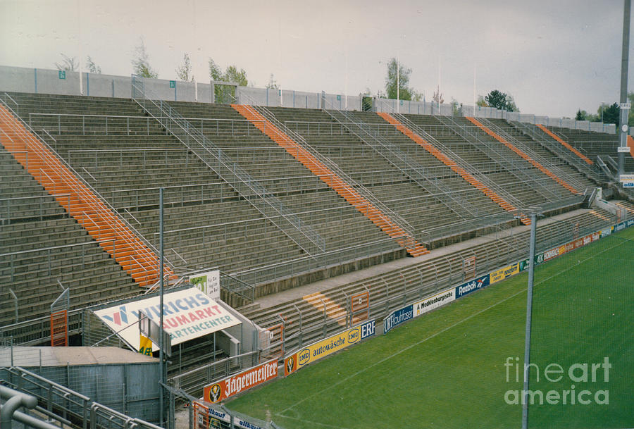 Monchengladbach - Bokelbergstadion - South Side Stand 2 - April 1997 Photograph by Legendary Football Grounds