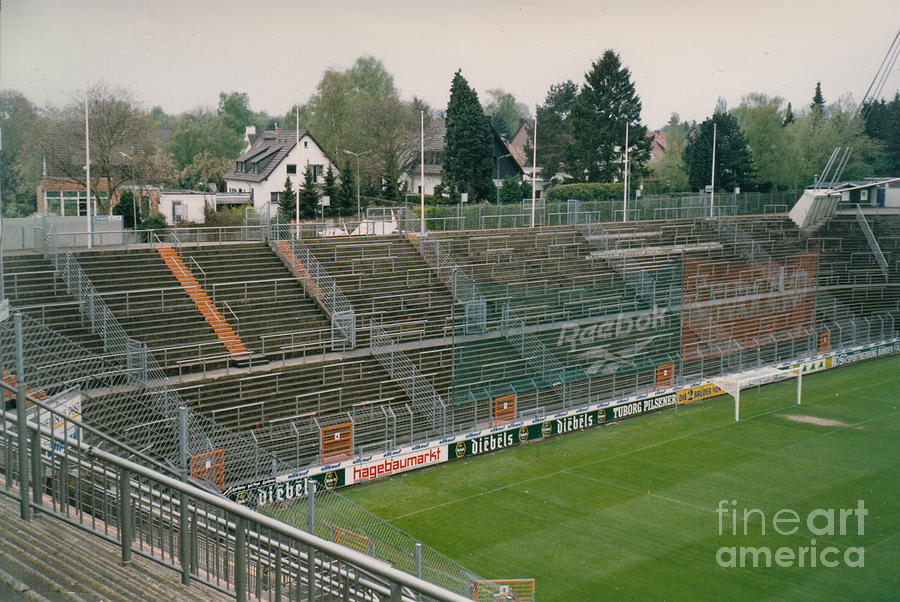 Monchengladbach - Bokelbergstadion - West Goal Stand - April 1997 Photograph by Legendary Football Grounds