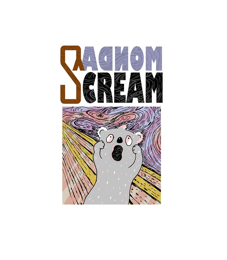 Monday Scream Painting by Bea Balint - Pixels