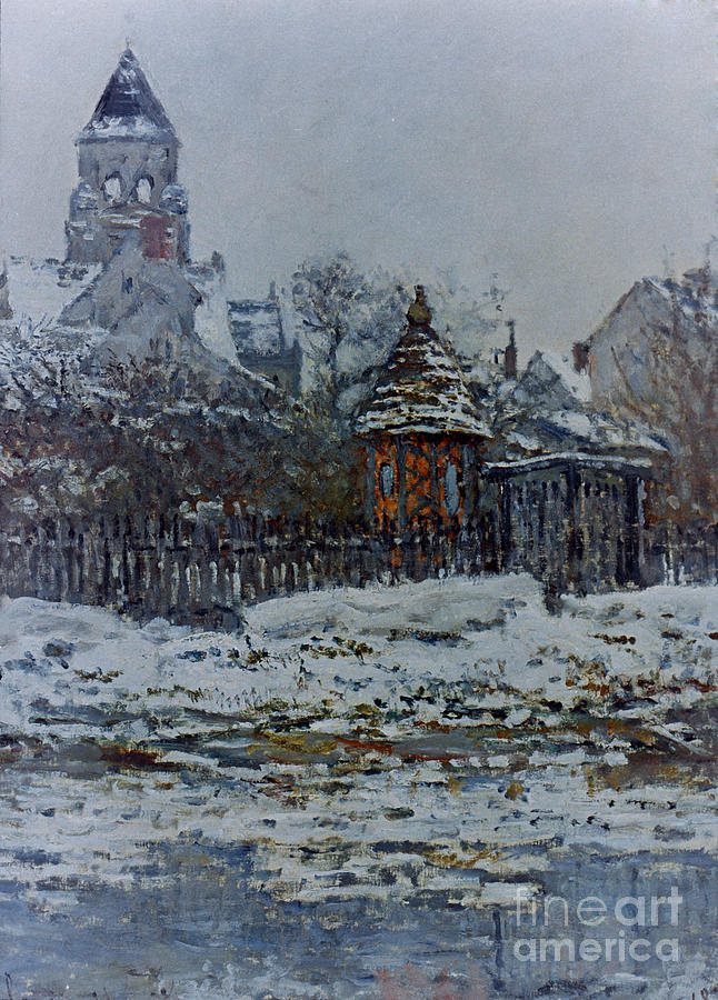 Monet: Church/veth., 1879 Painting by Granger