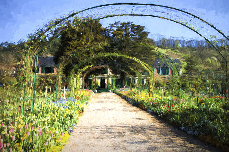 Monet House And Spring Garden In Giverny Photograph