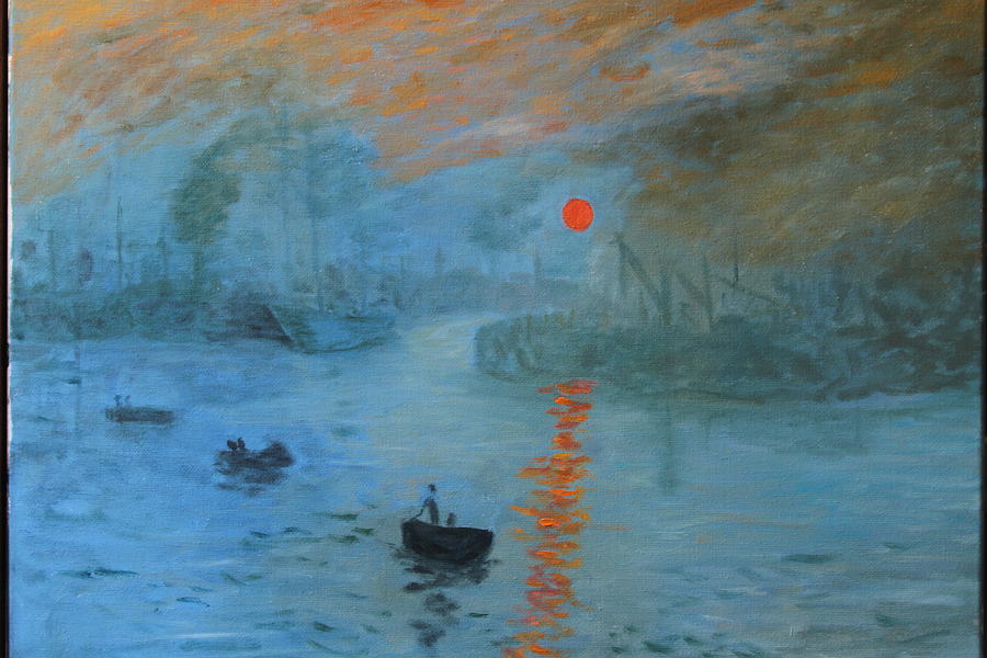 Claude Monet Painting - Monet Sunrise by DG by DG Ewing