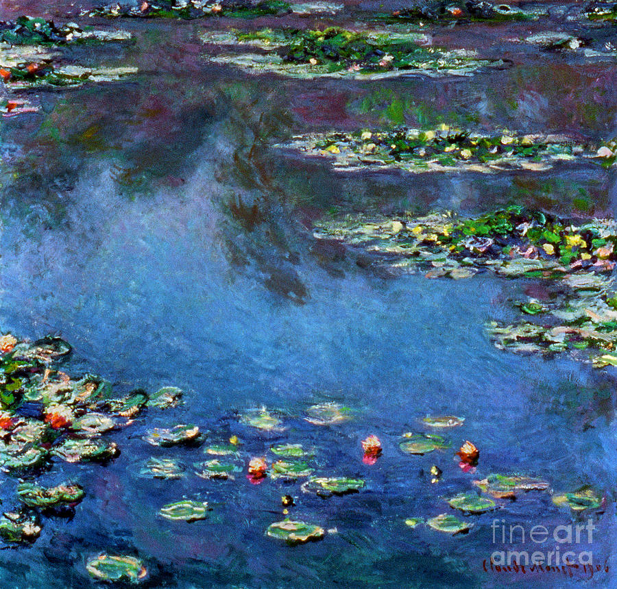  Waterlilies, 1906 Photograph by Claude Monet