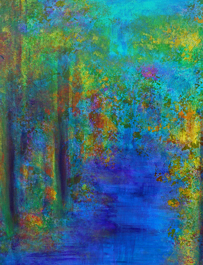 Monet Woods Painting by Claire Bull