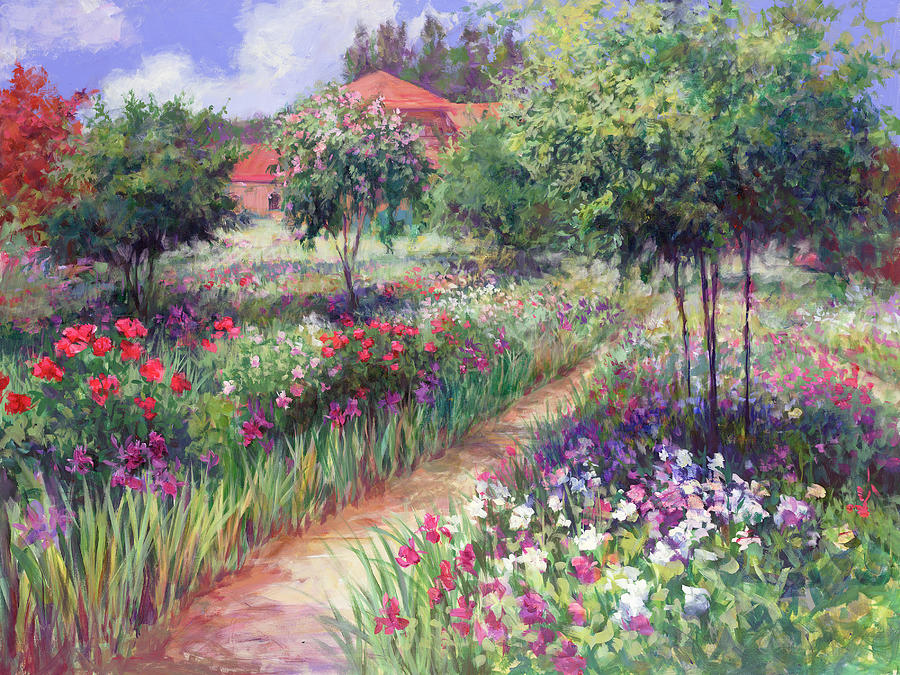 Monet's Garden Painting by Laurie Snow Hein - Fine Art America