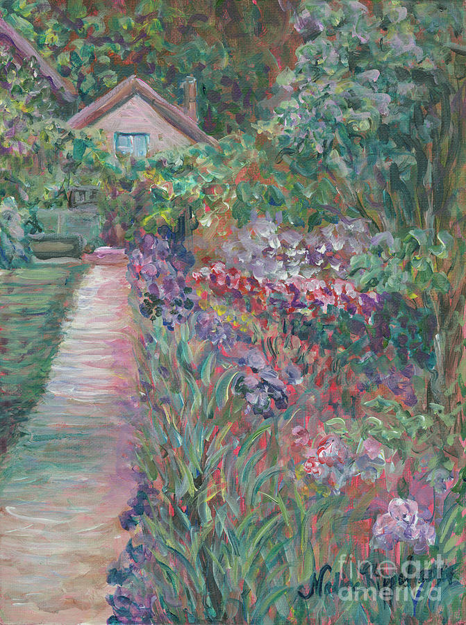 Monets Gardens Painting by Nadine Rippelmeyer