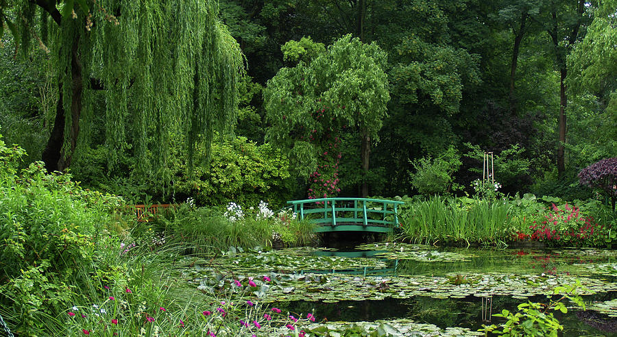 Claude Monet Photograph - Monets Lily Pond with Japanese Bridge by Krista Kulas