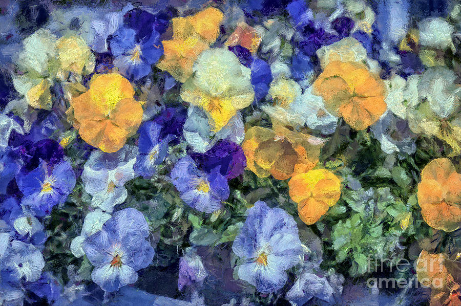 Claude Monet Photograph - Monets Pansies by Gene Healy