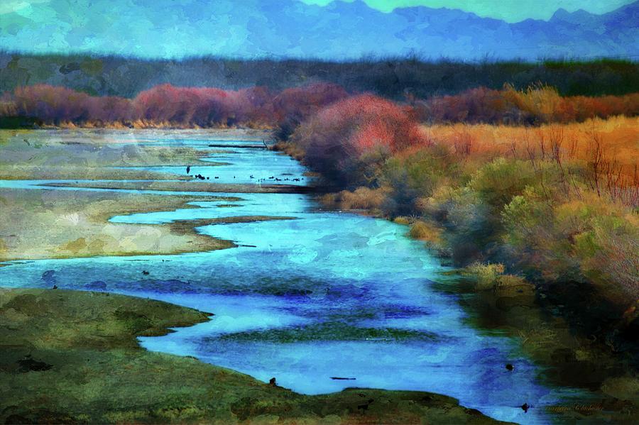 Monets Rio Las Cruces New Mexico Painting by Barbara Chichester