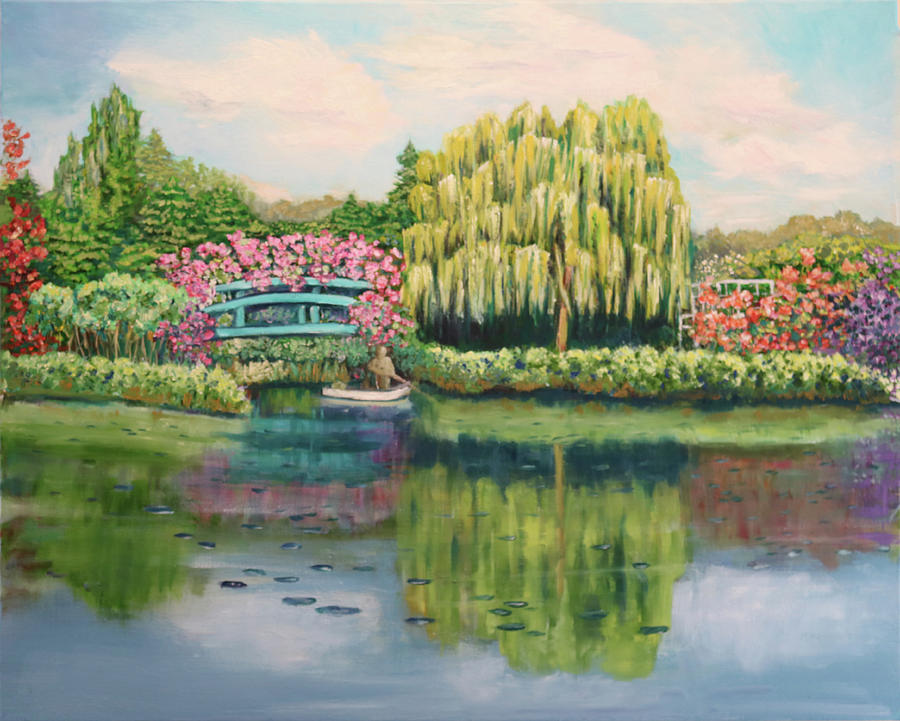 Monets Summer Garden No.2 Painting by Carole Sluski