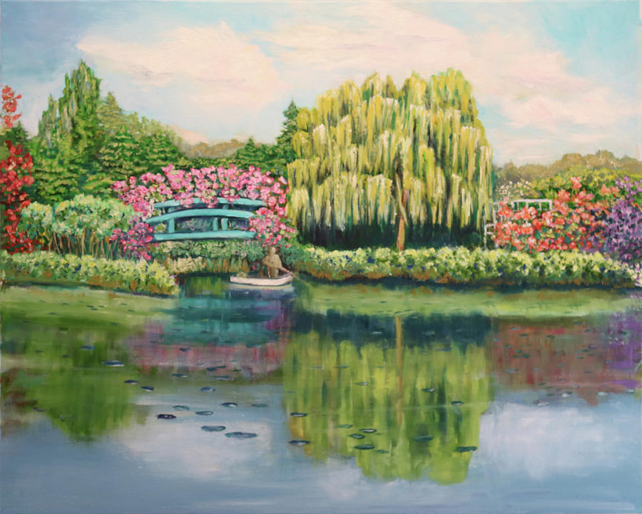 Monets Summer Garden No.2 Painting by Carole Sluski Monets Summer Garden No.2 Painting by Carole Sluski