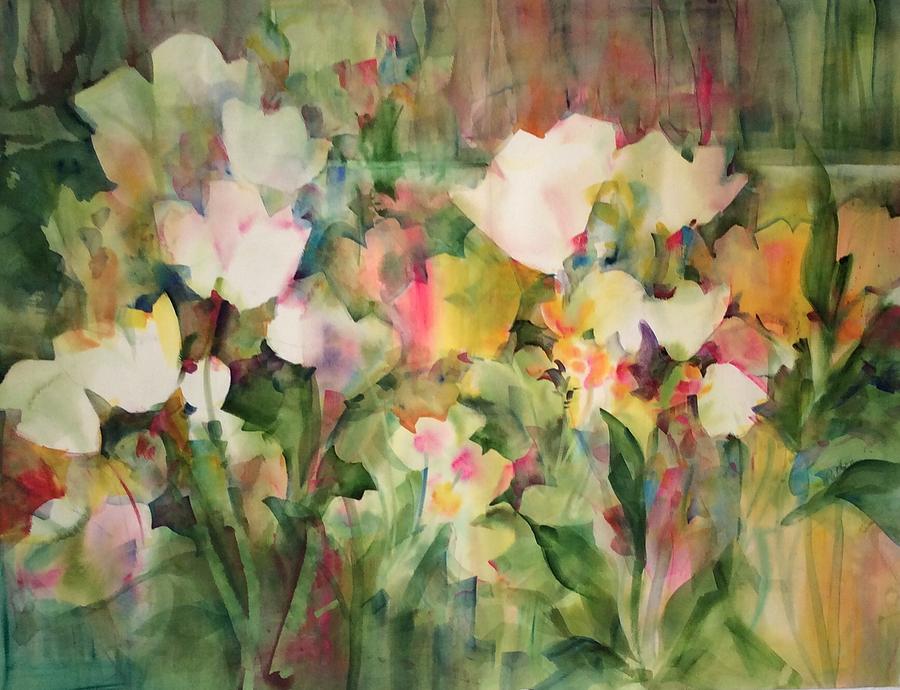 Monets Tulips Painting by Karen Ann Patton
