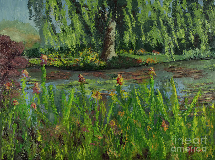 Claude Monet Painting - Monets Water Lily Pond by Linda Fisler