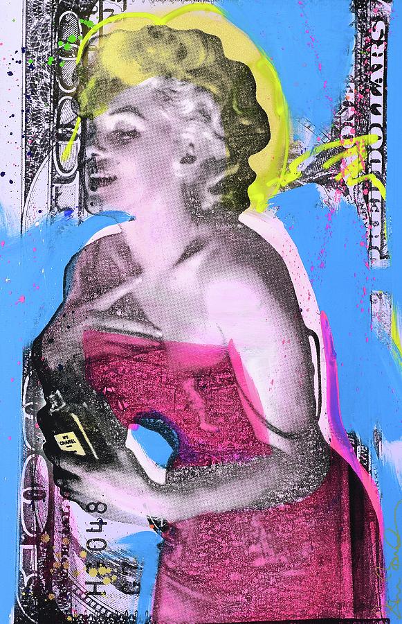 Money for Marilyn  Painting by Shane Bowden