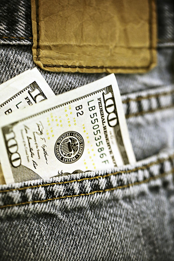 Money Jeans Photograph by Trish Mistric