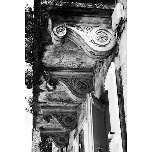 Architecture Photograph - Monflanquin Balcony Architecture by Georgia Clare