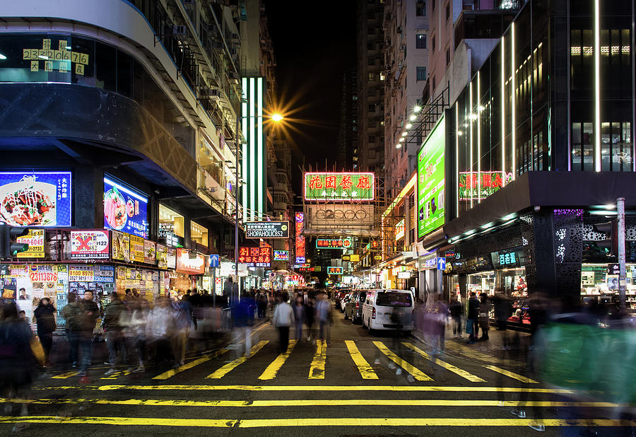Mong Kok Crosswalk by Geoffrey Lewis Mong Kok Crosswalk by Geoffrey Lewis