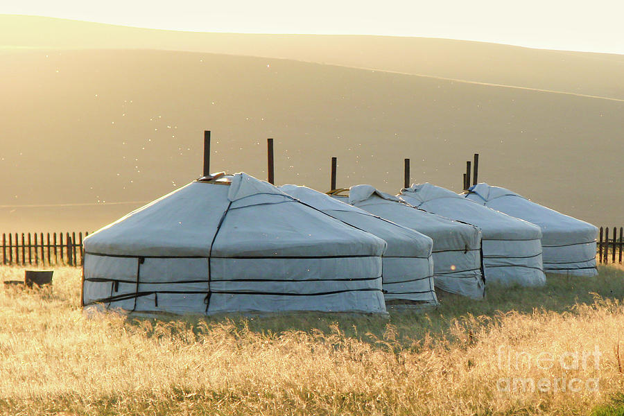Traditional ger camp, Mongolia Photograph by Delphimages Photo Creations