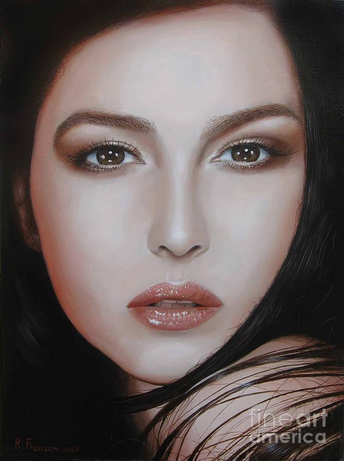 Celebrity Painting - Monica by Riccardo Franzoni Celebrity Painting - Monica by Riccardo Franzoni