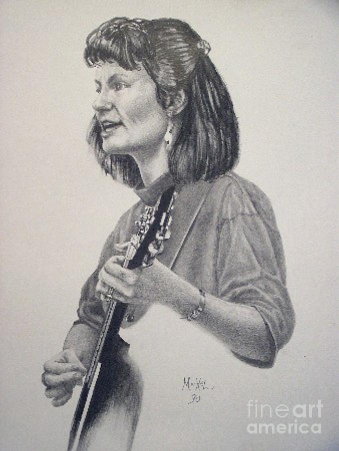 Monica Drawing by William Michel