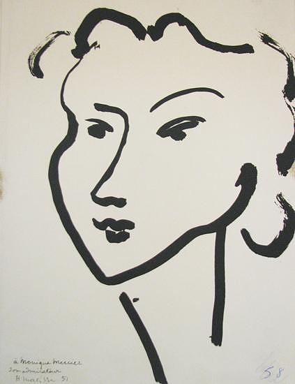 Monique Mercier Painting by Henri Matisse - Pixels