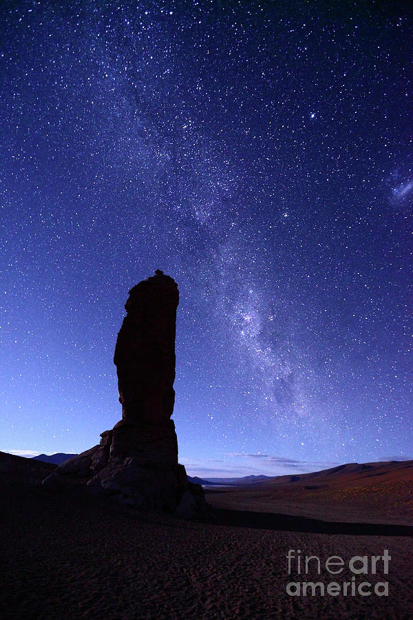 Monjes de la Pacana and Milky Way Chile Photograph by James Brunker
