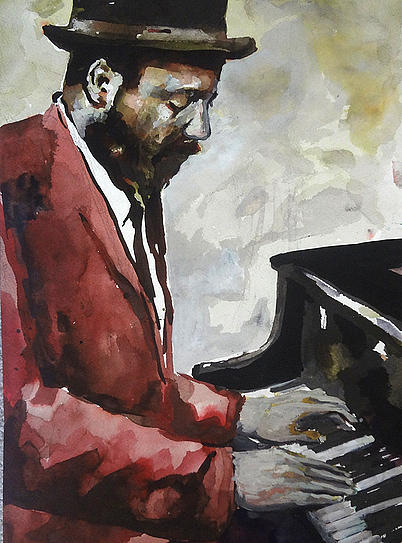 Jazz Painting - Monk by Ohanlon Art