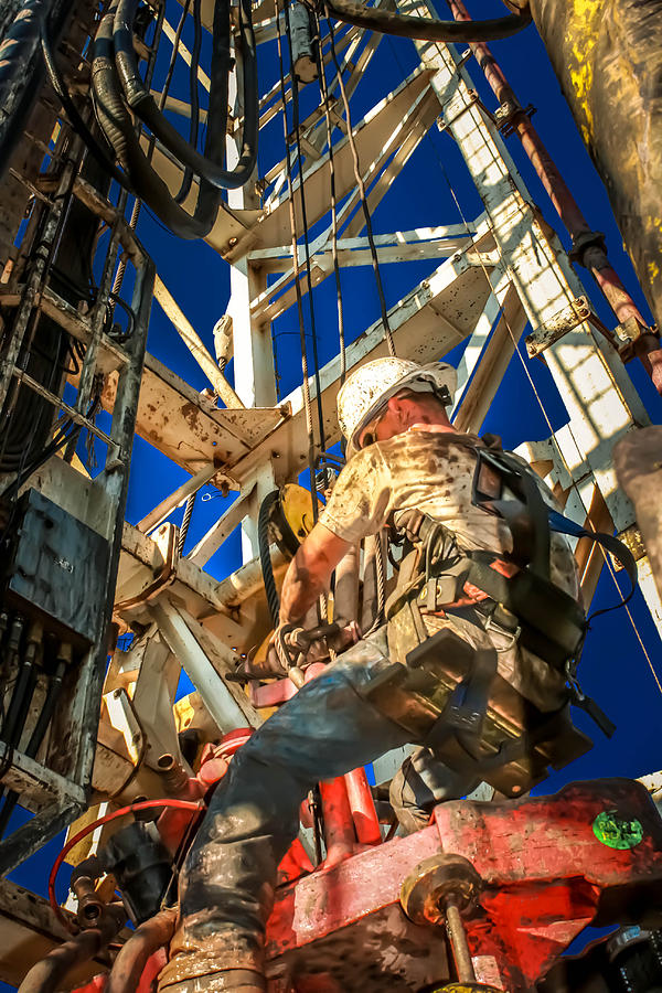 Sunset Photograph - Cat Line Roughneck by Tim Singley
