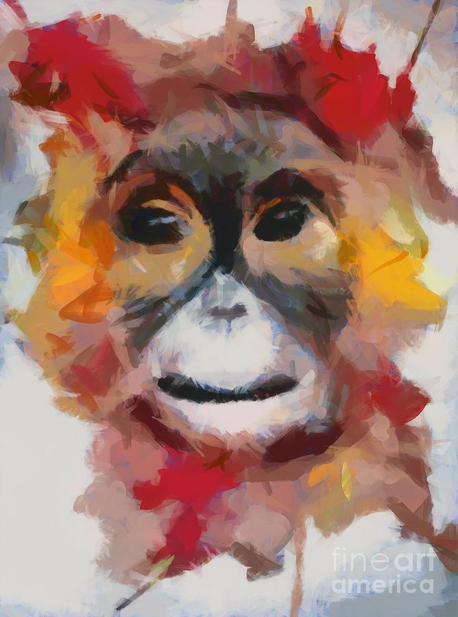 Monkey Splat Painting
