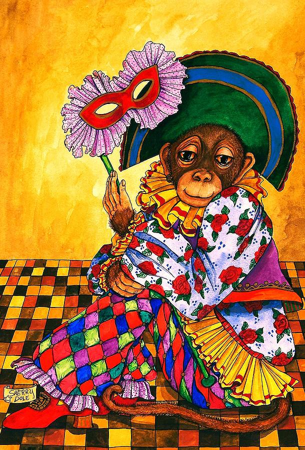 Monkeyshines Painting by Sherry Dole