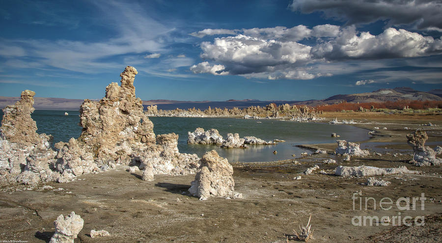 Mono Lake Tufas And Clouds Photograph by Mitch Shindelbower