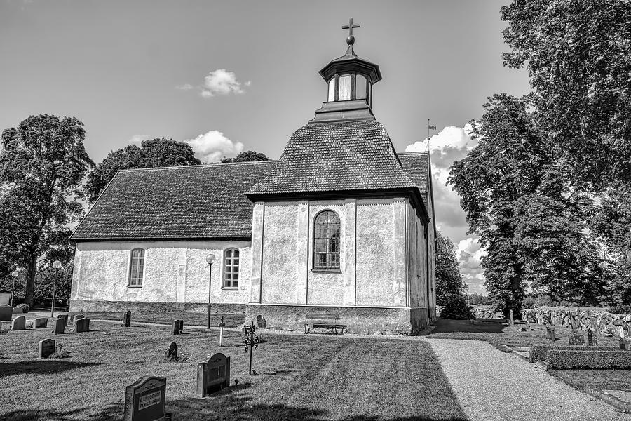 Monochrome Church Teda Photograph by Leif Sohlman