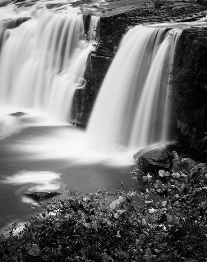 Monochrome Little River Falls Photograph by Parker Cunningham