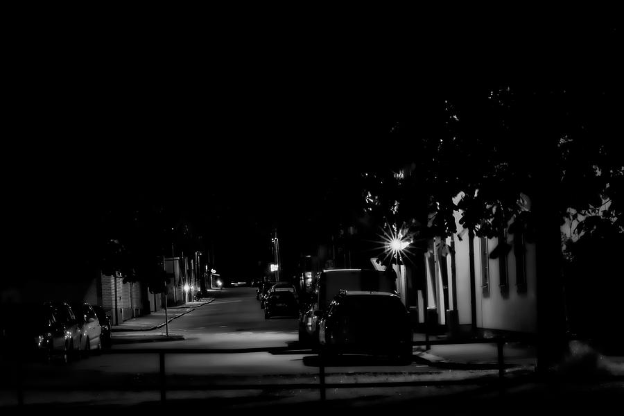 Monochrome Night Photograph by Leif Sohlman